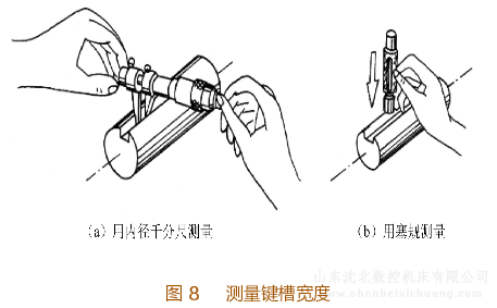 测量键槽宽度